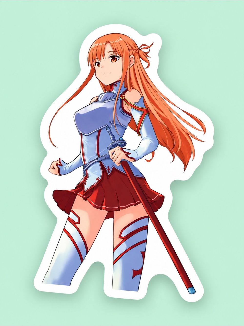 Asuna Yuuki Sword Art Online SAO Anime Vinyl Sticker